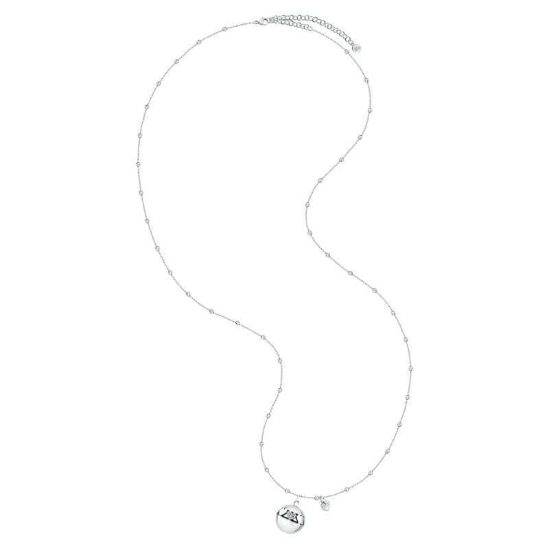 Колие Morellato Talismani. Дамско колие изработено от стомана и инркустирани Циркони. Дължина на синджира 90 см + 10 см.