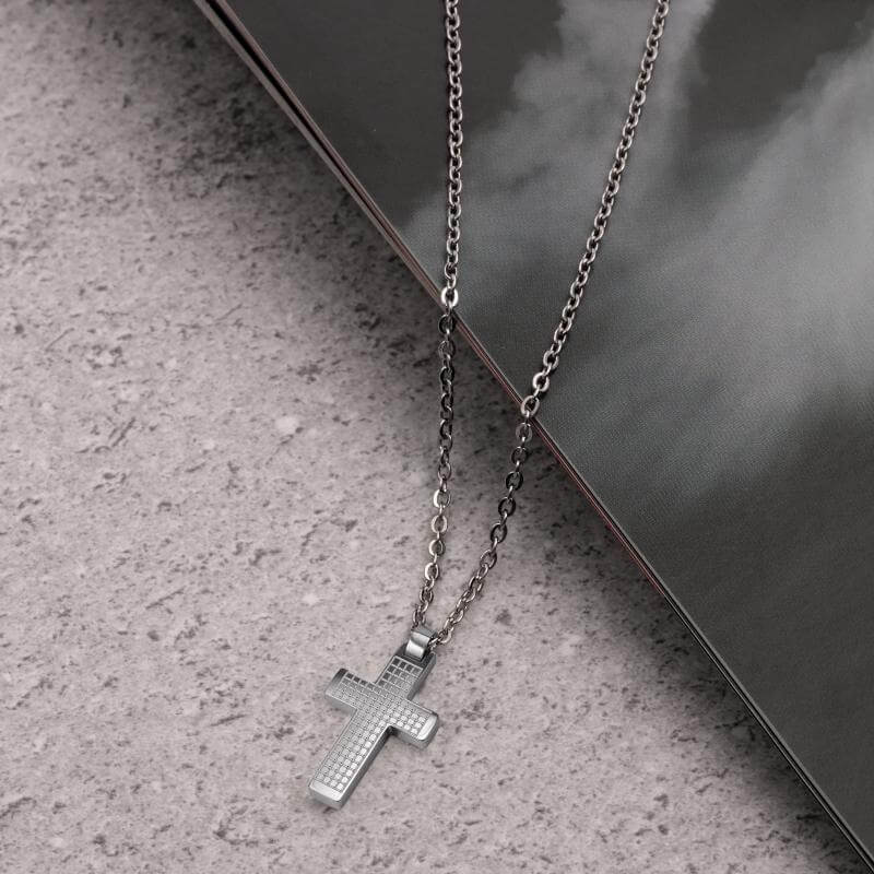 Колие Morellato. Мъжко колие изработено от стомана. Дължина 50 см + 5 см.