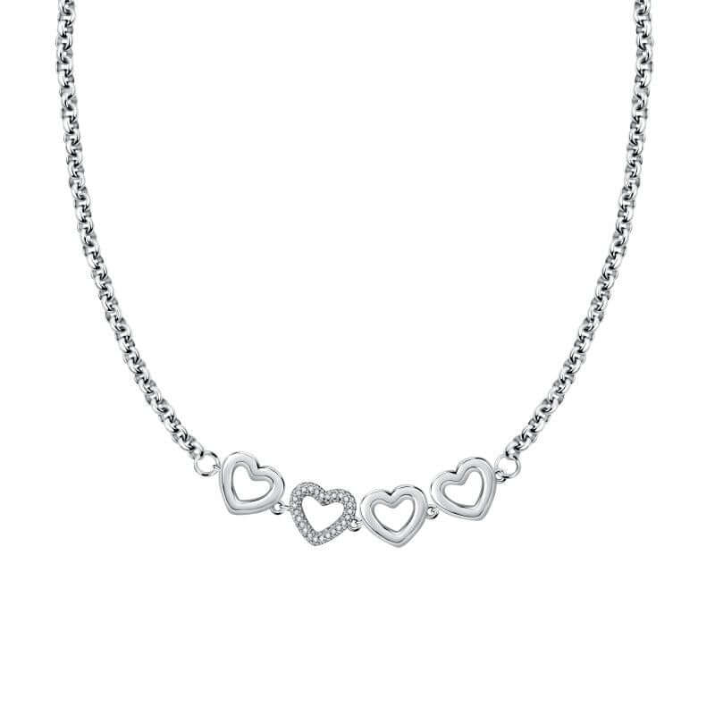 Колие Morellato Bagliori. Дамско колие изработено от стомана и инкрустирани Циркони. Дължина 38 см + 4 см.