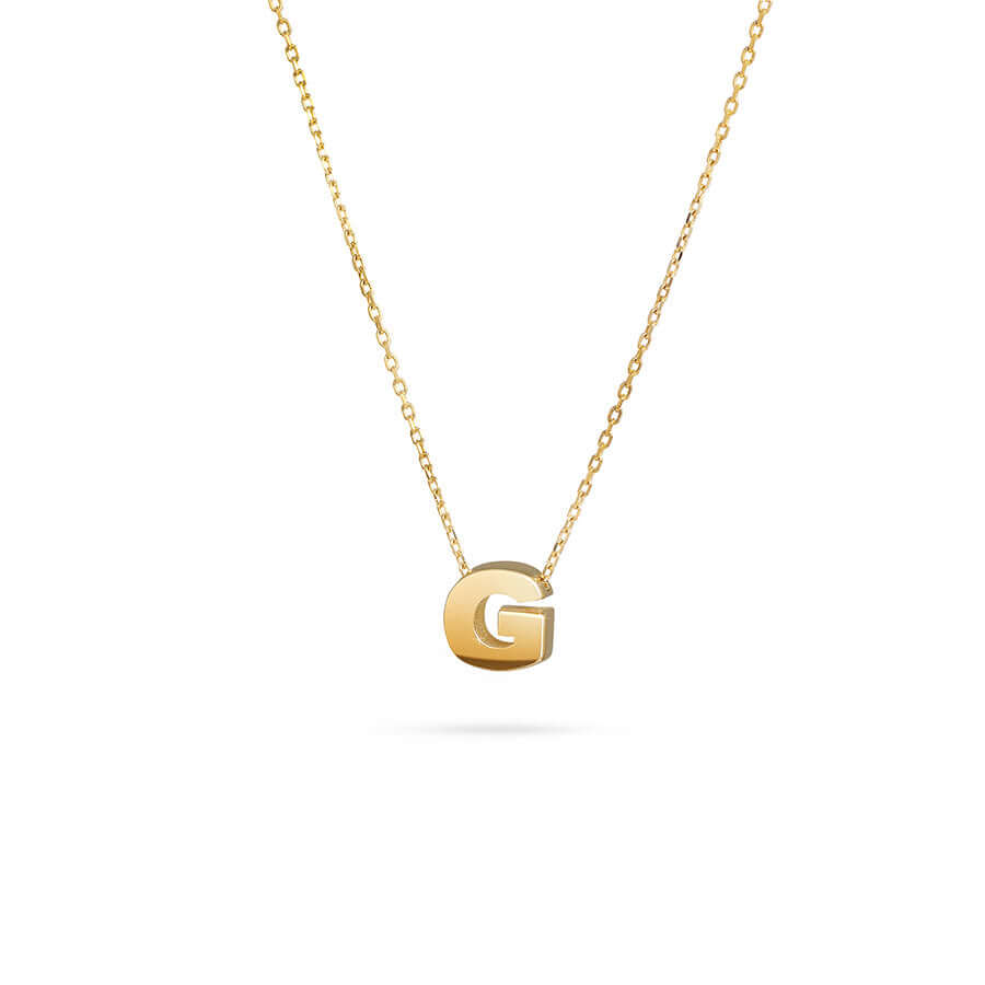 Златно колие с буква "G"