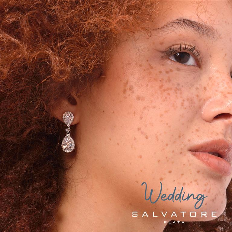 Earrings Salvatore plata Wedding