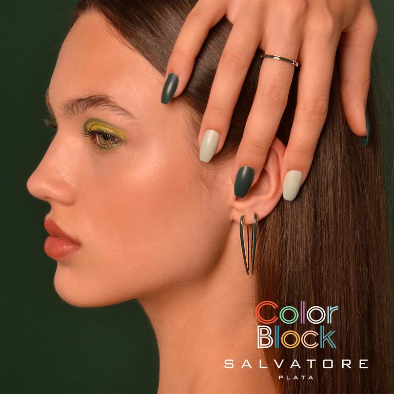 Salvatore Plata Color Block Earrings