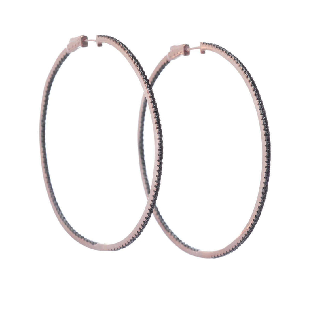 Обеци Salvatore Plata Hoop Earrings