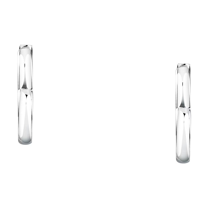 Стоманени халки „сърце“ Morellato SAUP30, сребрист цвят, студио кадър отпред.