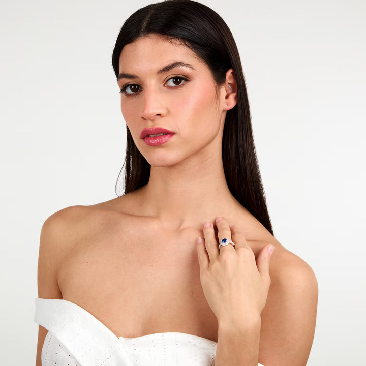 Сребърен пръстен морелато на модел