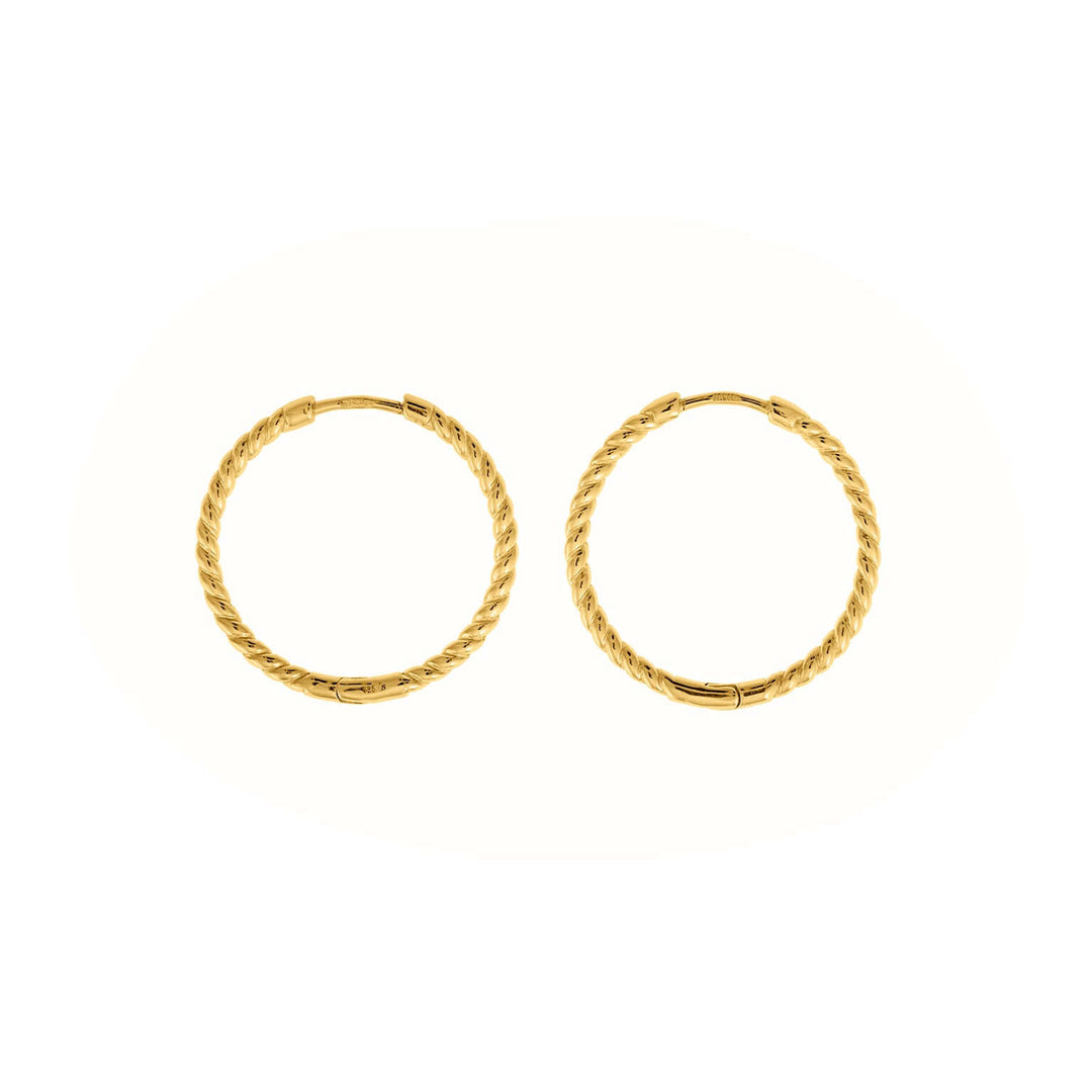 Обеци Salvatore Plata Hoop Earrings