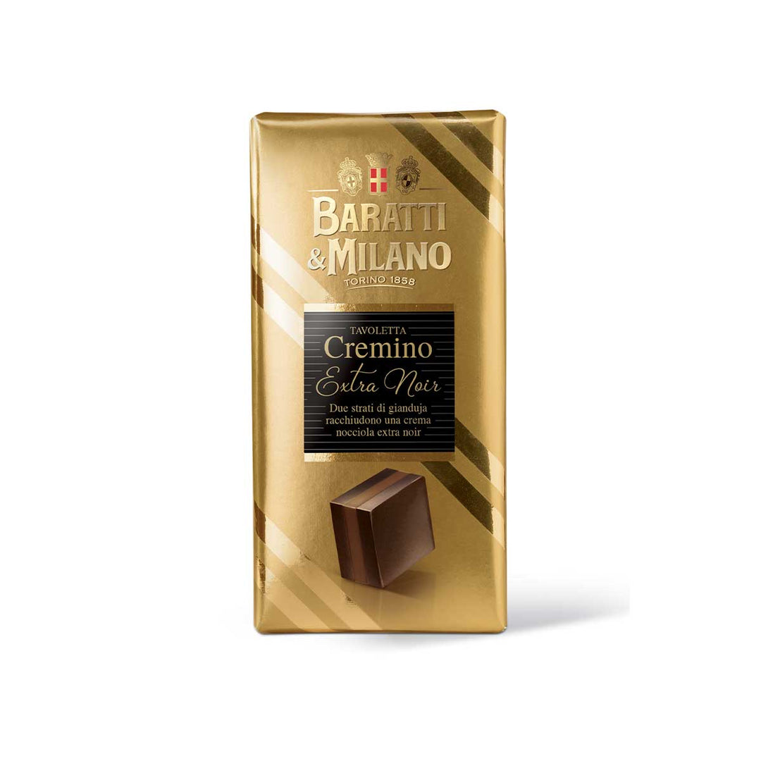 Chocolate Extra Noir Cremino bar - 100 g.
