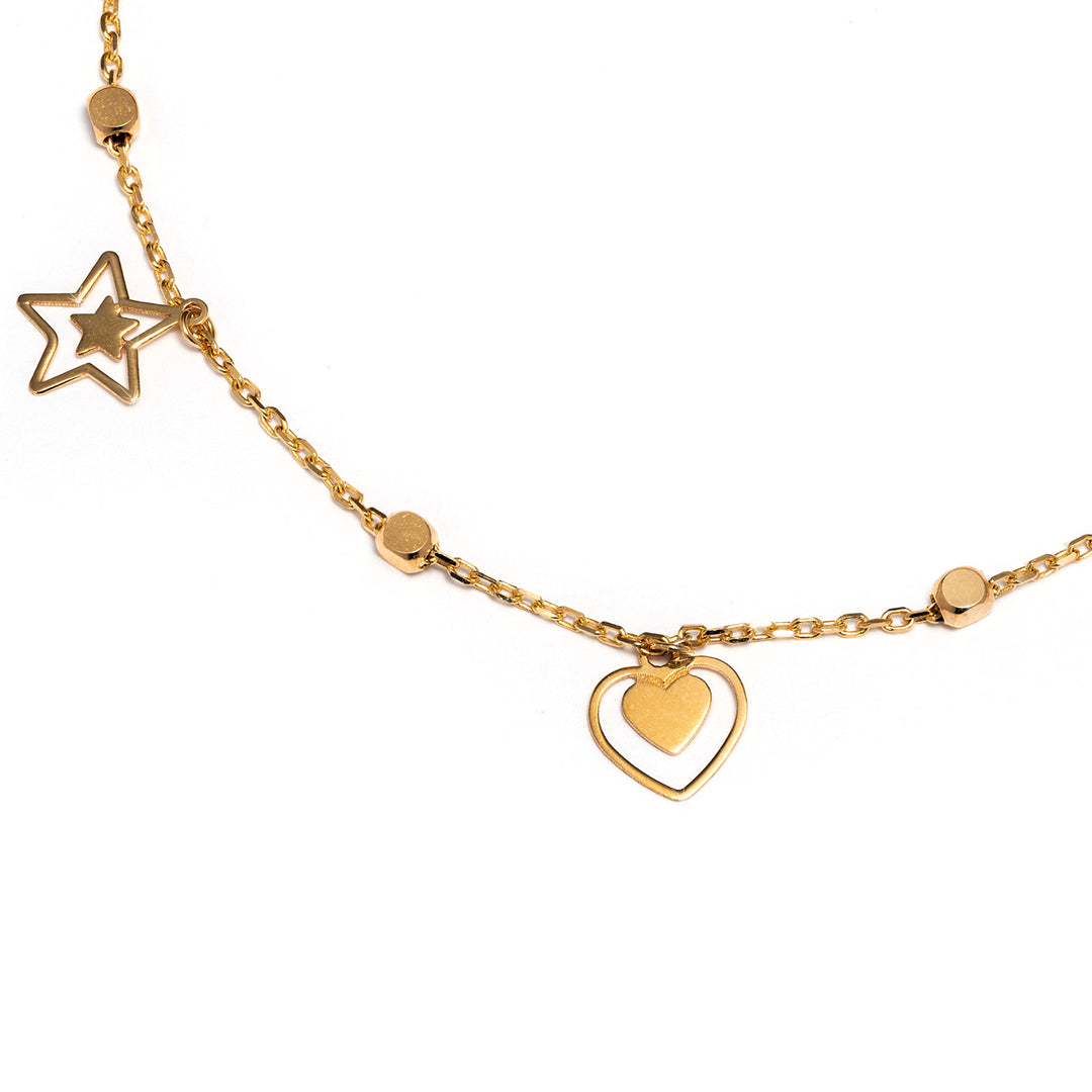 BRACELET Senso Gold Hearts and Stars