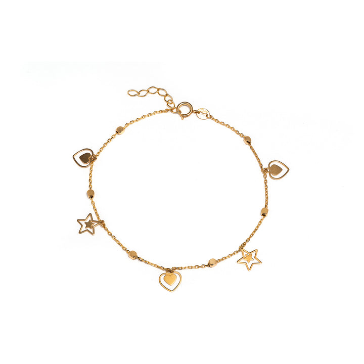 BRACELET Senso Gold Hearts and Stars