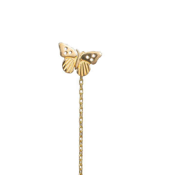 Women's gold butterfly earrings | Senso Gold Shine