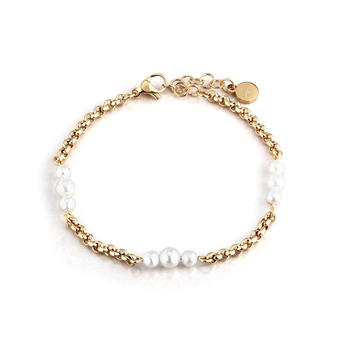 Women's necklace Chiara Ferragni with brass cross and gold plating