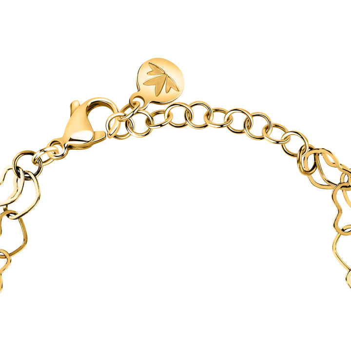 Гривна от стомана със златно PVD покритие, сърца, Morellato, детайл