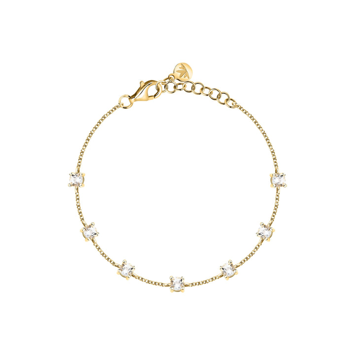 Дамска гривна изработена от сребро 925 със златно покритие.