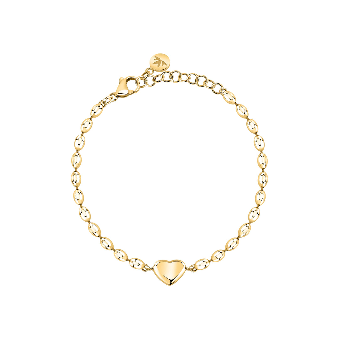 Дамска гривна от стомана със златно PVD покритие. SAZC12