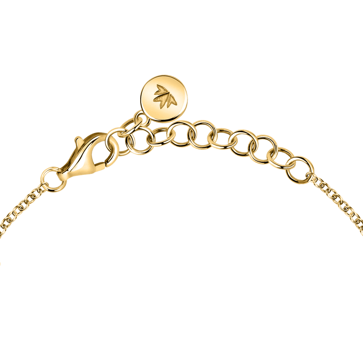 Дамска сребърна гривна със златно покритие Morellato с размер 16 см + 3 см.