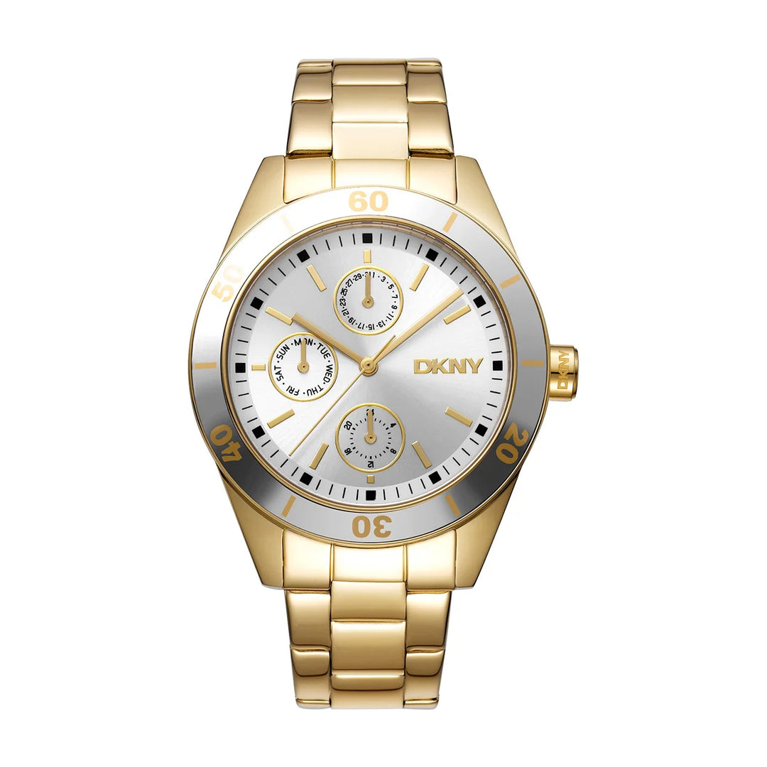 damski-chasovnik-dkny-nolita-sport-zlatist-stomana-multifunktsiya-dk1l028m0045
