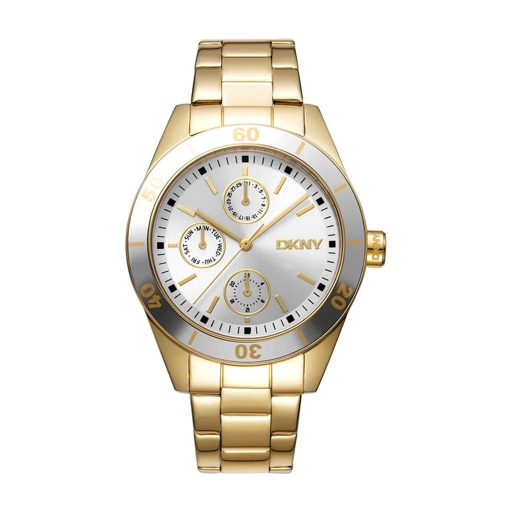damski-chasovnik-dkny-nolita-sport-zlatist-stomana-multifunktsiya-dk1l028m0045
