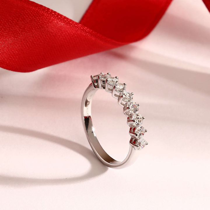 Дамски сребърен пръстен с инкрустирани циркони - Morellato Tesori SAIW266