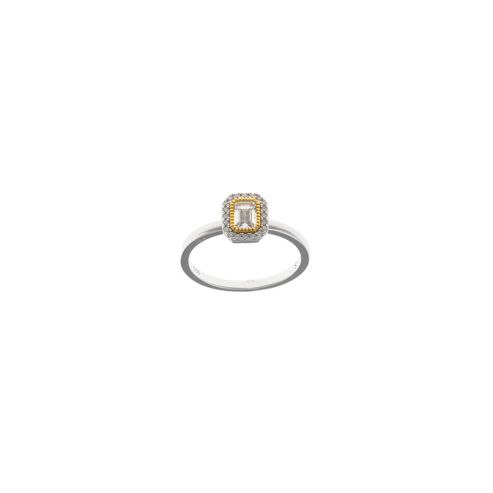 Дамски сребърен пръстен от Salvatore plata 136S0429 с инкрустирани цирконии.