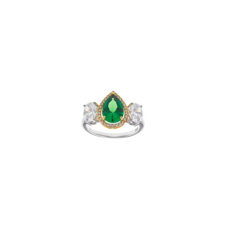 Дамски сребърен пръстен от Salvatore plata 136S0442 с инкрустирани цирконии.