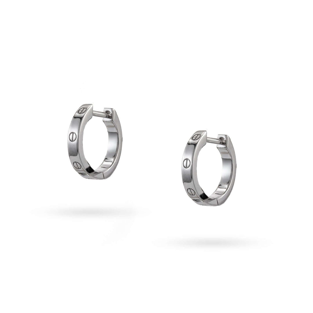 Дамски сребърни обеци халки. 10мм. Senso Silver