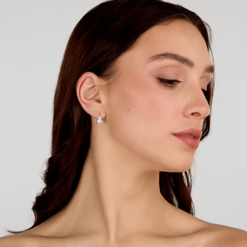 Дамски обеци, изработени от сребро 925 с нежни инкрустирани Циркони - Morellato Tesori SAIW294