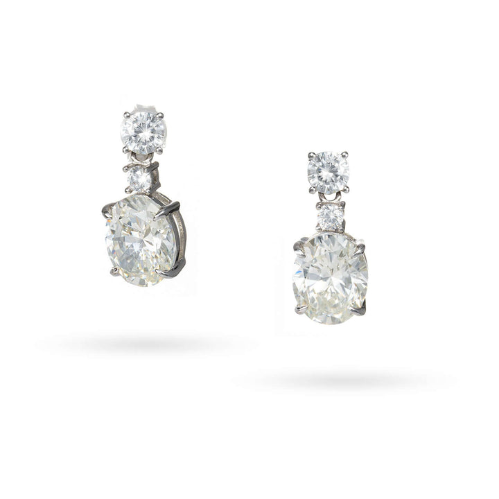 Дамски елегантни сребърни обеци с циркони. Senso Silver