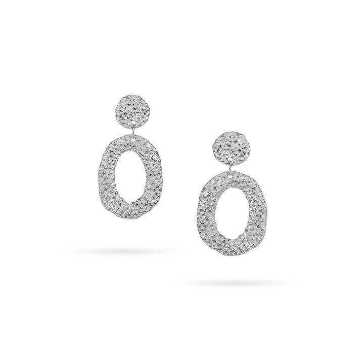 Дамски сребърни висящи обеци. RE1342 Senso Silver