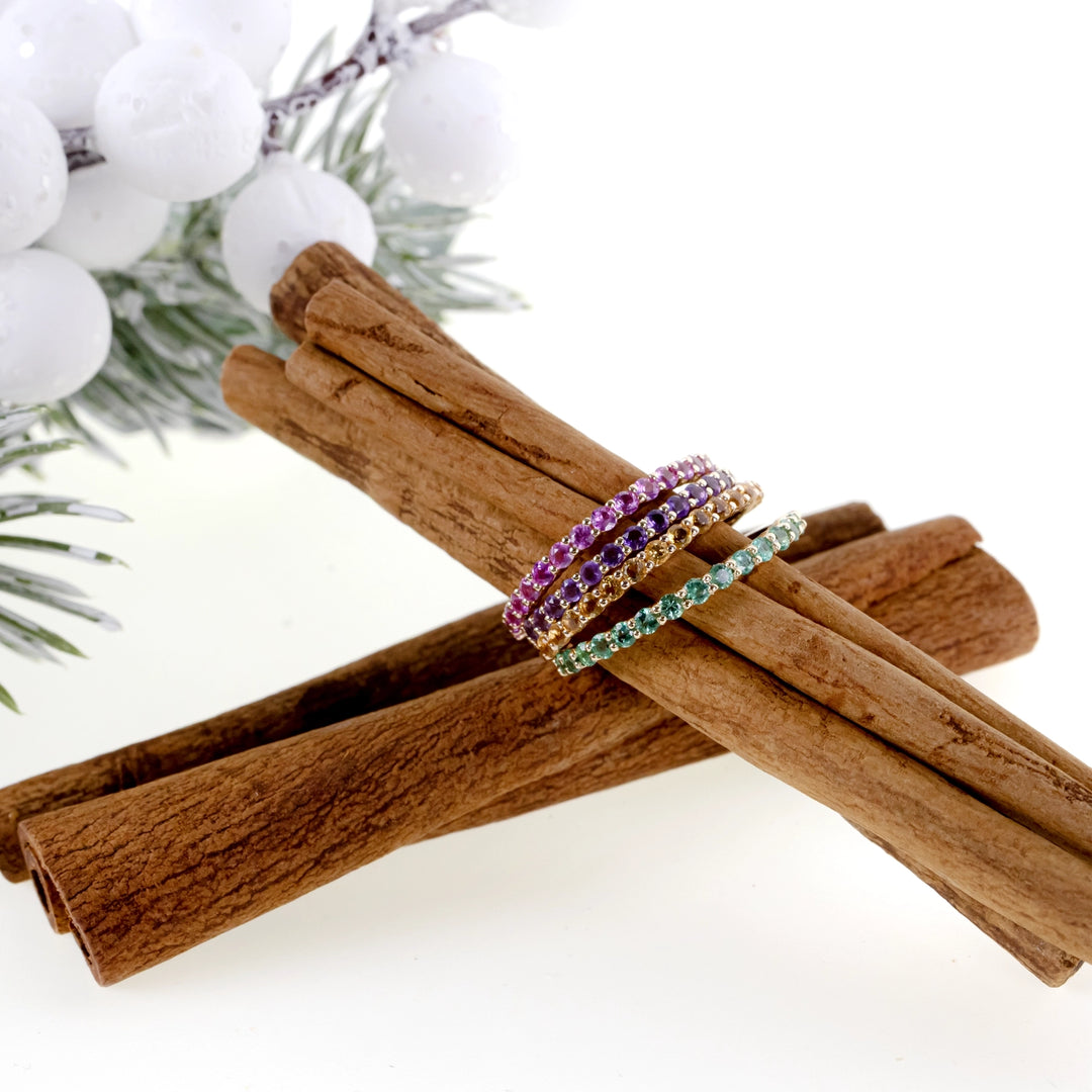 Дамски пръстени от злато 14к и естествени камъни от Senso Diamonds