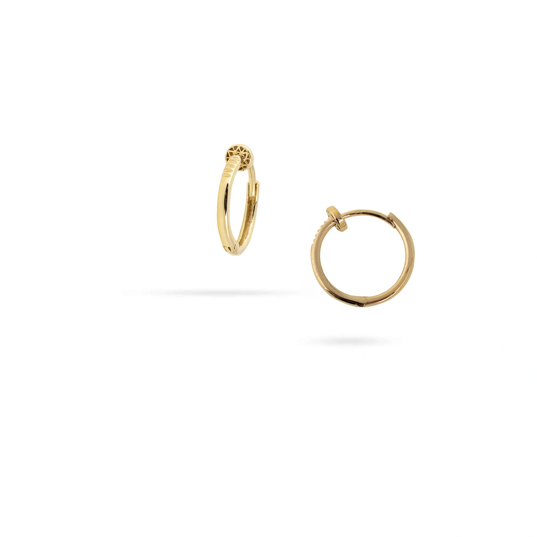 Дамски златни обеци халки. Senso Gold