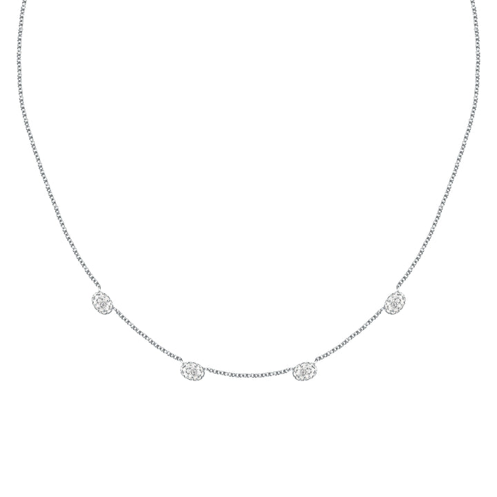 Дамско сребърно колие Morellato Pave - SAZB01 с инкрустирани циркони