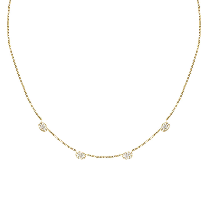 Дамско сребърно колие Morellato Pave SAZB02