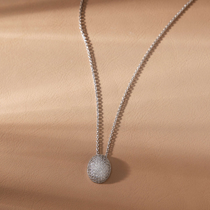 Дамско сребърно колие Morellato Pave SAZB06 с инкрустирани циркони