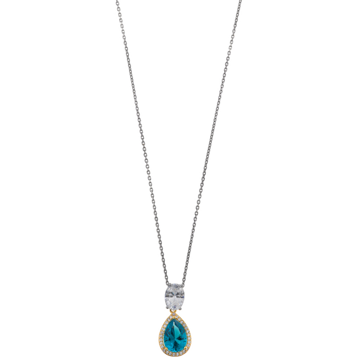 Дамско сребърно колие с инкрустирани циркони. Salvatore plata Vibrant - 136C0429