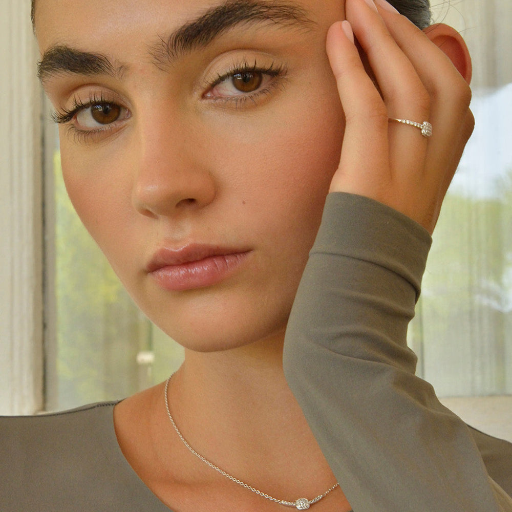 Дамско сребърно колие от Salvatore plata. 272C0052