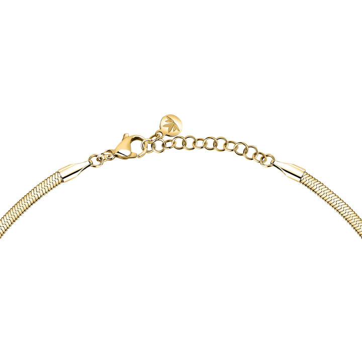 Стилно дамско колие Morellato Gioia SAVY29. Изработено от стомана със златно PVD покритие. Дължина 38 см + 4 см.