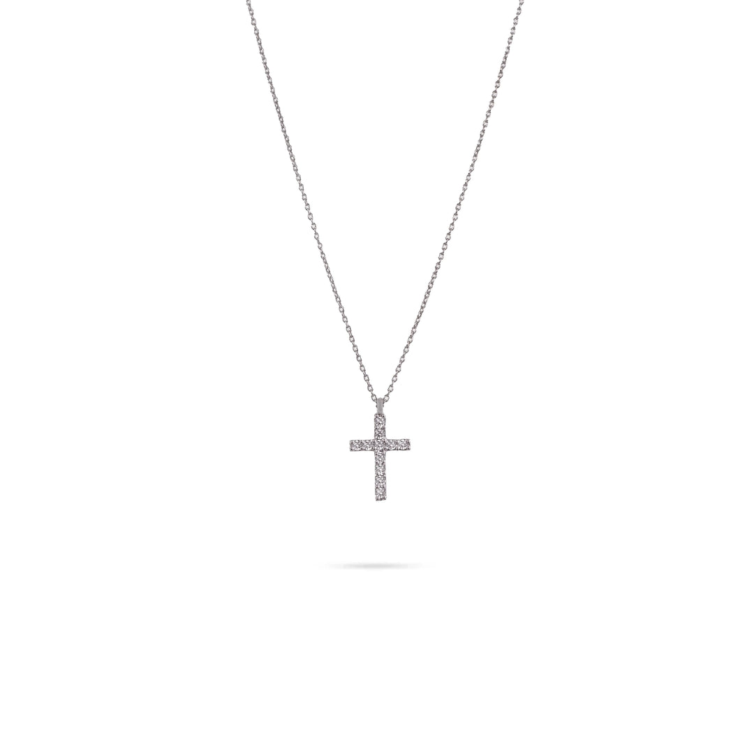 Дамско златно колие с инкрустирани диаманти 0.08ct