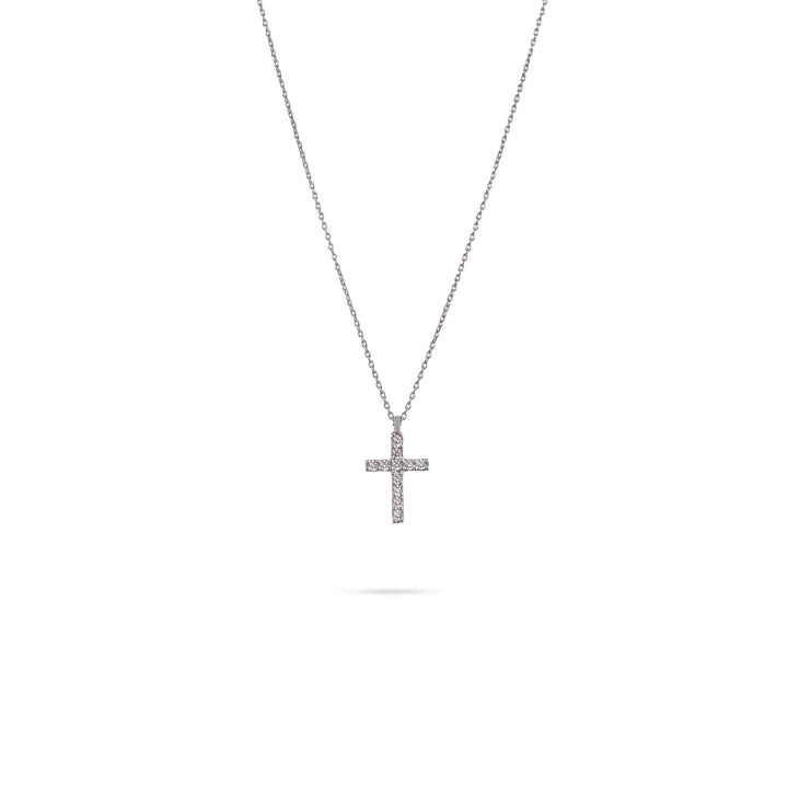 Дамско златно колие с инкрустирани диаманти 0.08ct