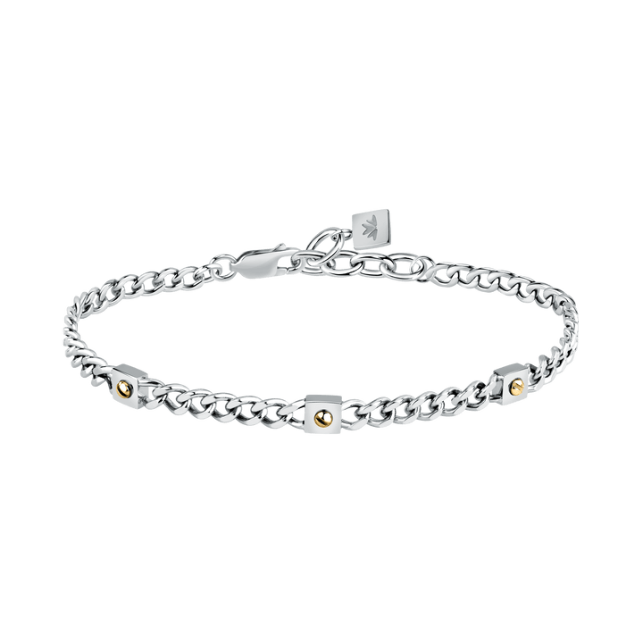 Мъжка гривна Morellato Gold SATM24. Висококачествена стомана със златни елементи от 18К злато.