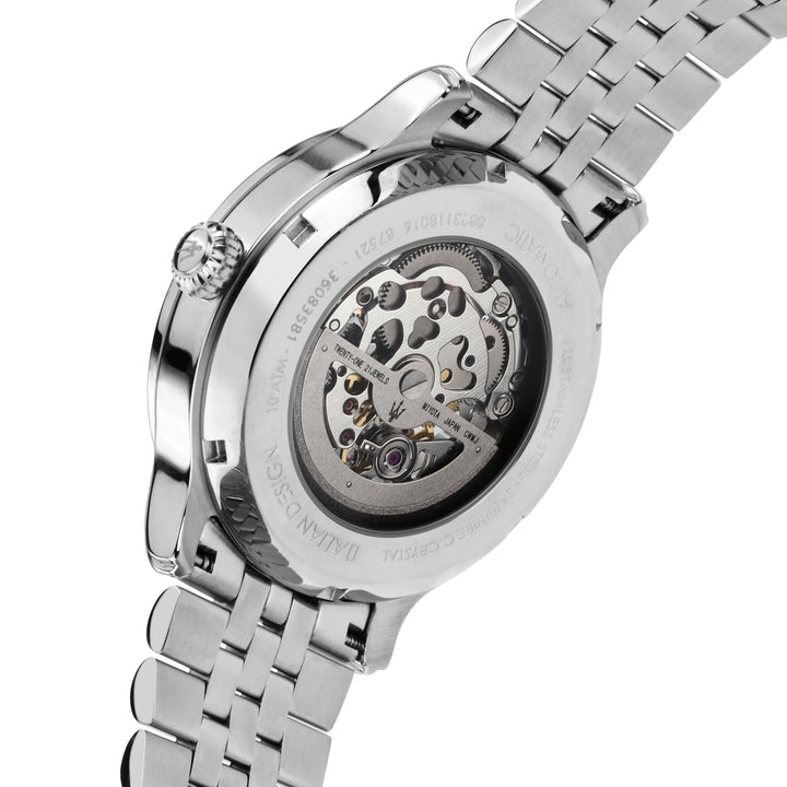 Мъжки часовник R8823118016 от Maserati с видим механизъм.