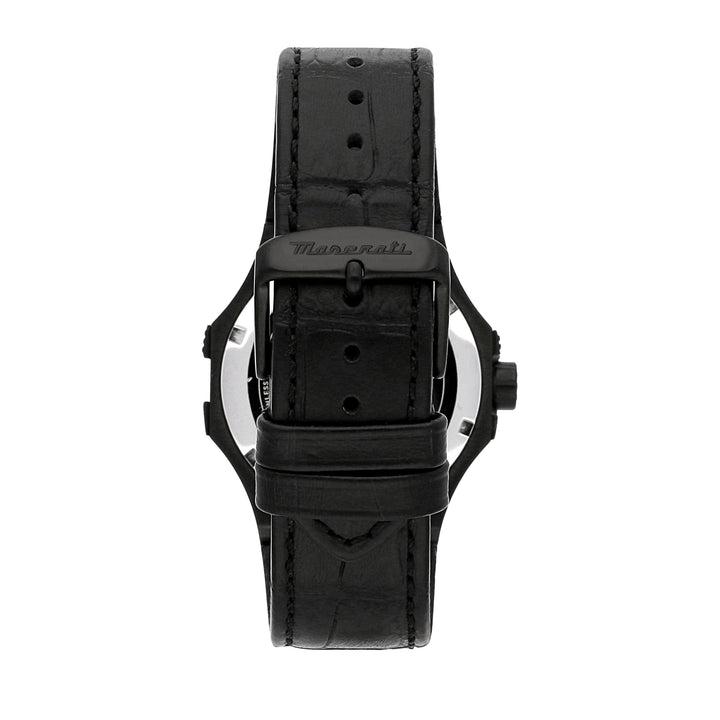 Мъжки часовник Maserati Potenza R8821108051 с кожена черна каишка