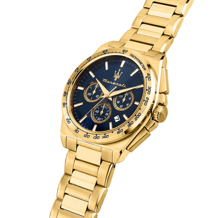 Мъжки часовник Maserati Velocita със син циферблат.