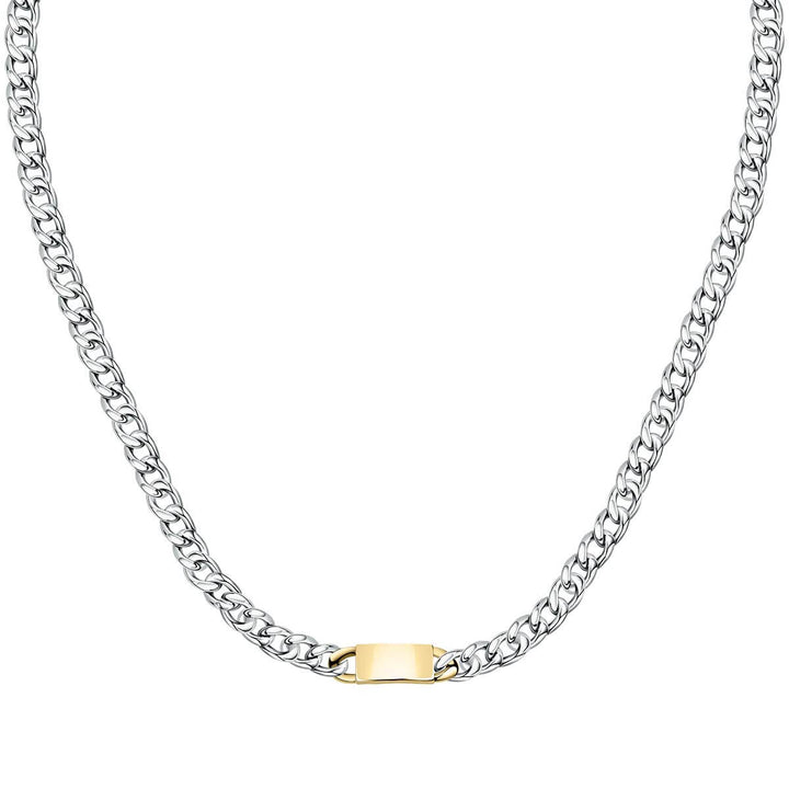 Стилно мъжко колие, изработено от стомана. Дължина 45+5 см. SATX02