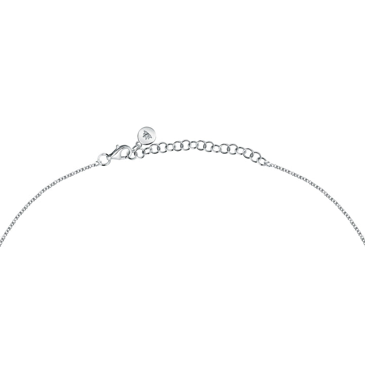 Мъжко колие с кръст, изработено от сребро 925 и инкрустиран диамант 0.005ct.Morellato Diamonds SAYE01