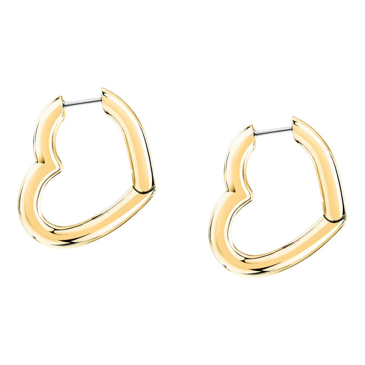 Златисти стоманени обеци сърца Morellato Creole