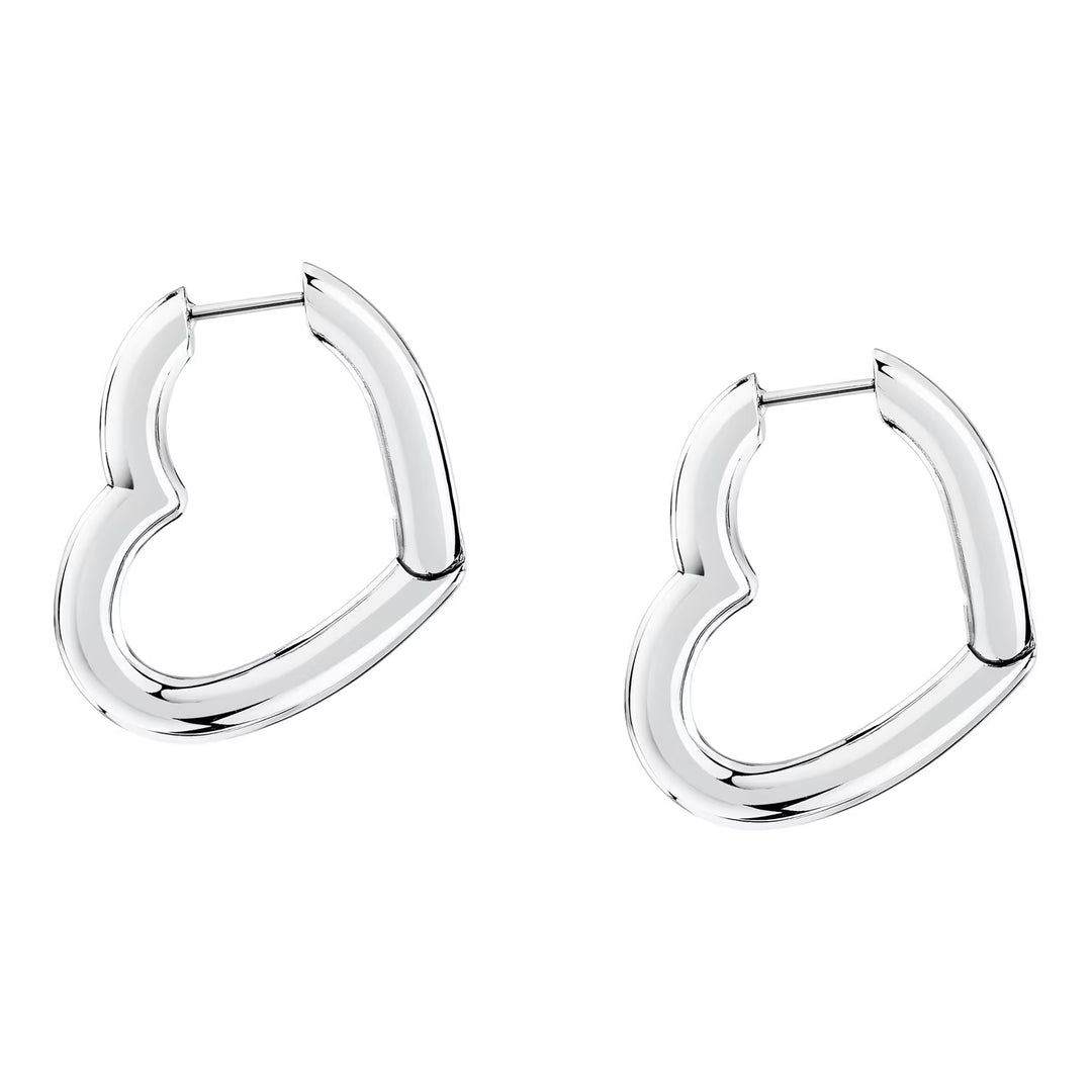 Сребристи стоманени халки сърца Morellato Creole, елегантен стил