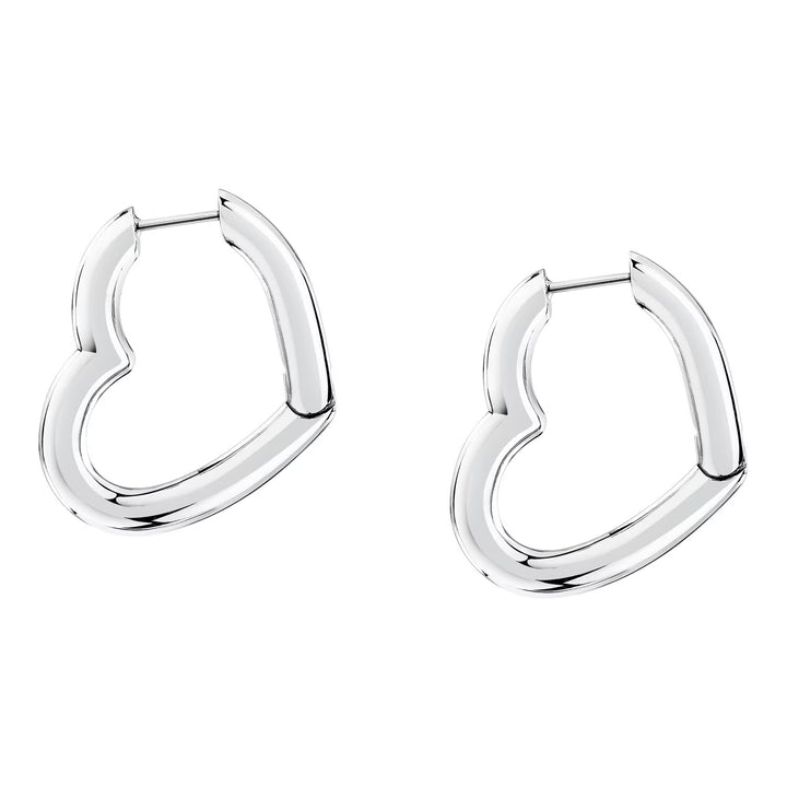 Сребристи стоманени халки сърца Morellato Creole, елегантен стил