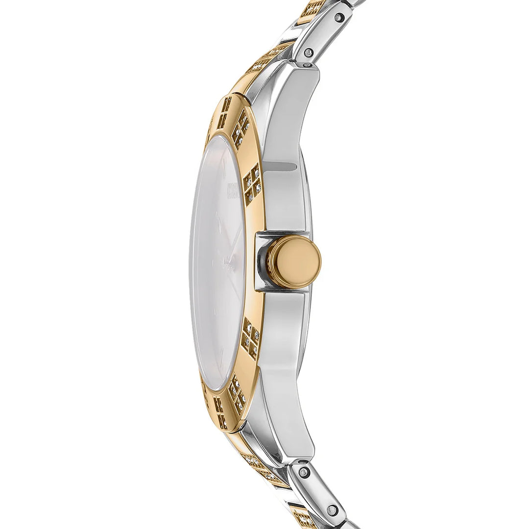 Профил на DKNY Park Ave Glitz – двуцветен корпус с кристали по безела, модел DK1L019M0065