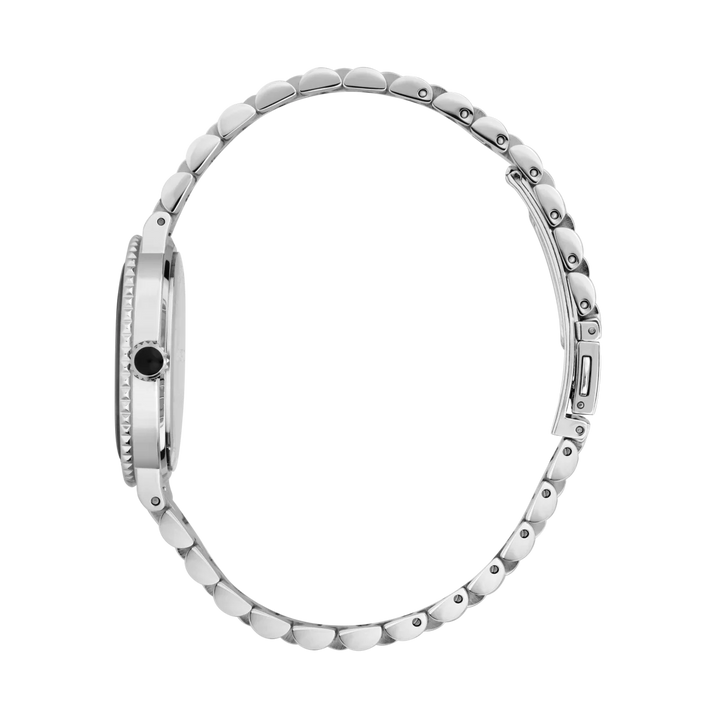 Профил на дамски часовник Karl Lagerfeld Kaiser с тънък стоманен корпус и метална верижка – R0553104505
