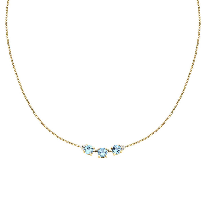 Дамско сребърно колие със сини Циркони | Morellato Tesori